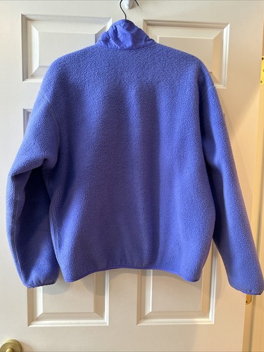 Patagonia Jacket Deep Pile Sherpa Periwinkle Fleece Retro Kids Size 12 (L) - Picture 7 of 8
