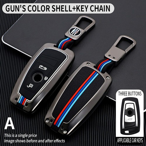 Galvanized Alloy Car Key Fob Case Cover For BMW 3 4 5 Series F20 F21 F30 F31 F25 - Picture 16 of 19