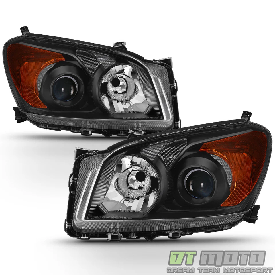 Faros proyectores negros izquierda+derecha para Toyota RAV4 2009 2010 2011 2012 Foto 2 de 4