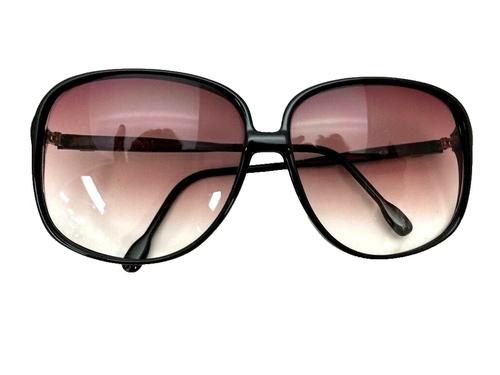 Vintage Anne Klein Riviera Sunglasses Cool Italy Big Lens 1980s Rose Gradient - Picture 2 of 7