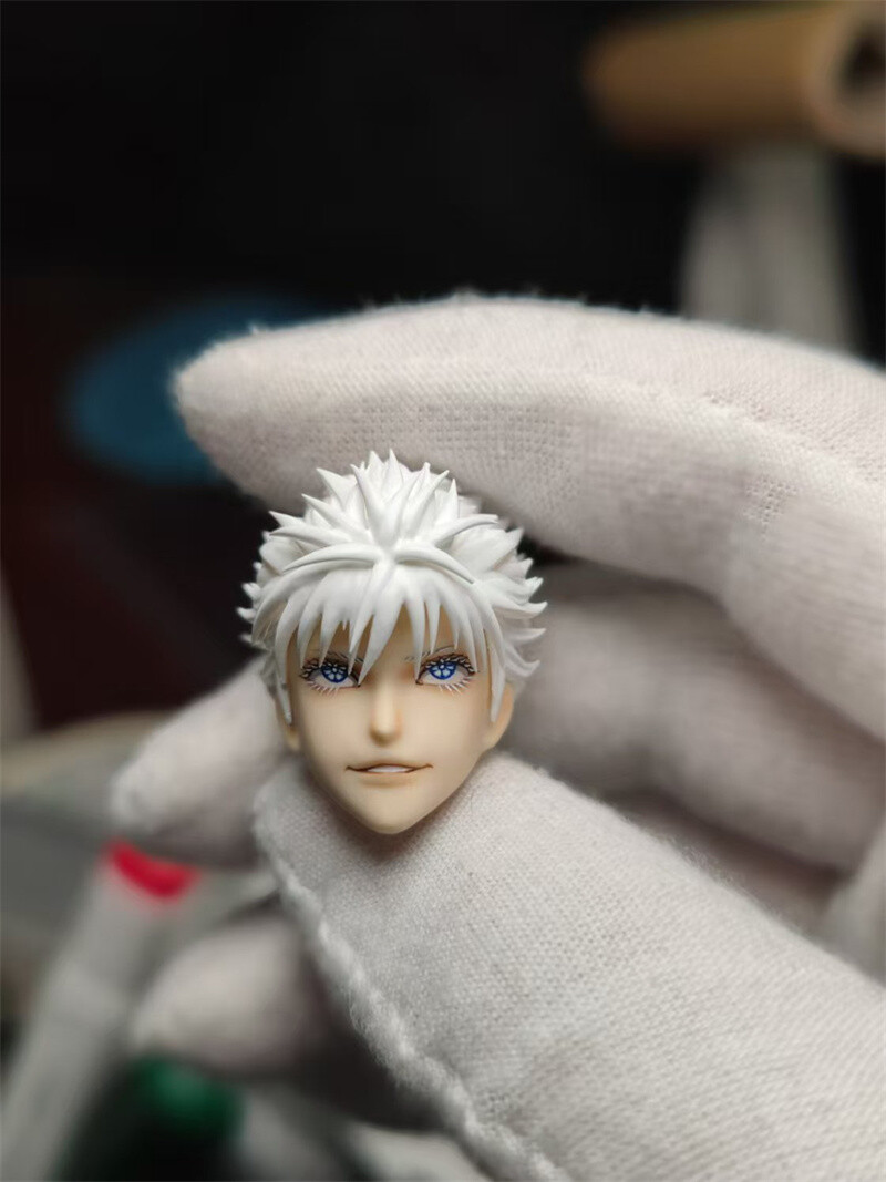 Satoru Gojo Jujutsu Kaisen Head Carving For 1/12 romankey Figure