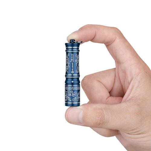 Olight i3E EOS 90 Lumens Keychain Flashlight EDC Mini Size IPX8 (Blue Porcelain) - Picture 2 of 5