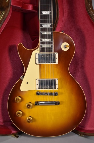 1958 Gibson Les Paul Standard Reissue Iced Tea Burst Finish Lefty Left Handed - Picture 2 of 23