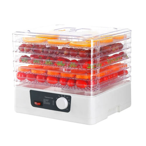 Electric Food Dehydrator Machine for Jerky Fruit Drying 350w w/5 Removable Trays - Picture 5 of 12