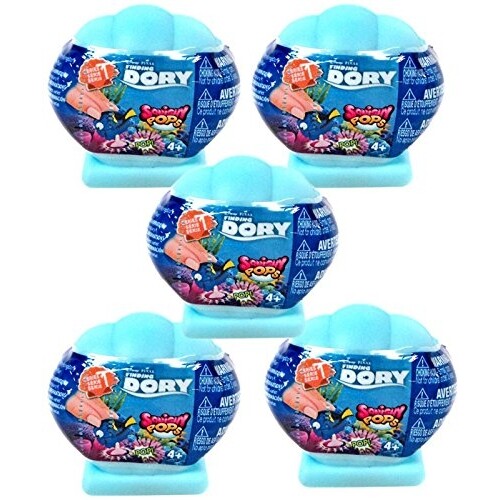 DISNEY PIXAR FINDING DORY SQUISHY POPS MINI FIGURES x 5 CAPSULES SERIES 1 NEW - Picture 1 of 4
