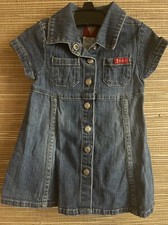 GUESS Baby 12m Vintage denim dress size 12m months with bloomers shirt dress
