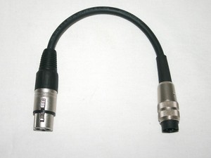 Tuchel Adapter Kabel Kleintuchel-XLR 2m Mikrofonkabel blau