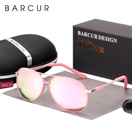 BARCUR Polarized Sunglasses Male Womens Glasses Aviator - Picture 5 of 16