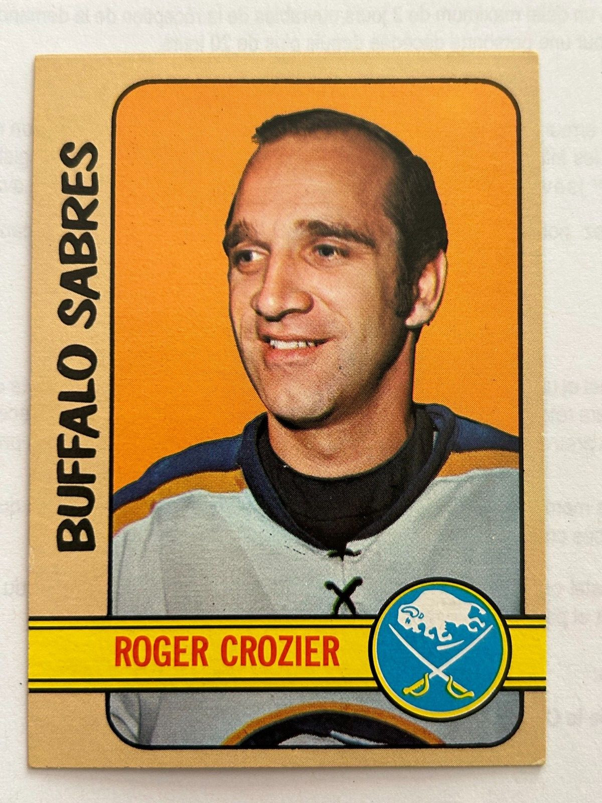 1972-73 Topps 31 Roger Crozier Buffalo Sabres
