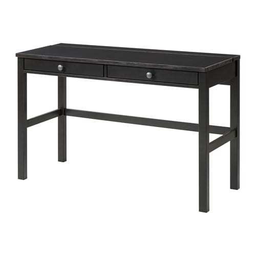 Ikea Hemnes Desk With 2 Drawers Black Brown
