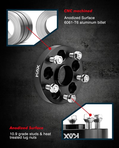 4Pcs 1" 5x100 to 5x114.3 Adapter Wheel Spacers For Scion FR-S 2013-2016 - Picture 3 of 6