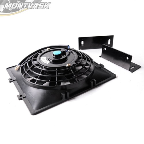 Fit For Universal 7" Slim Pull Push Electric Oil Cooler Engine Cooling Fan 12V - Bild 3 von 8