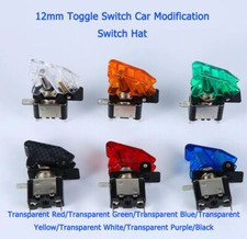 12mm Toggle Switch Car Modification Switch Hat Green/ Blue/Yellow/ White/Purple