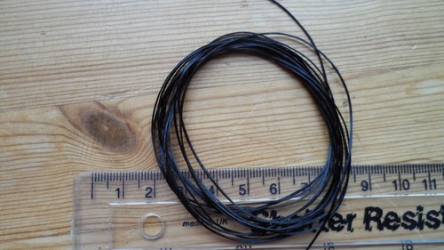 Insektenbeine - Flexi Easy Knot elastisch ca. 10 Yards / 30 Fuß, schwarz - Bild 1 von 2