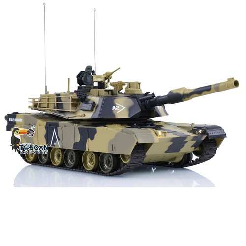 Heng Long 1/24 2.4Ghz Radio BB IR RC Battle Tank USA Abrams M1A2 3816-2 W/Sound - Picture 5 of 12
