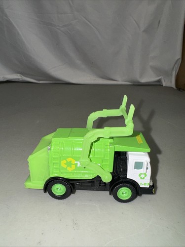 2012 Tonka City Defenders Metal Diecast Recycling ♻️ Truck Hasbro Funrise Green - Picture 8 of 13