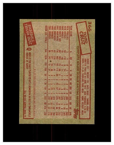 1985 TOPPS BASEBALL YOU PICK #200-399 SEE SCANS OF EVERY CARD SET BREAK NEW LIST - Picture 333 of 399
