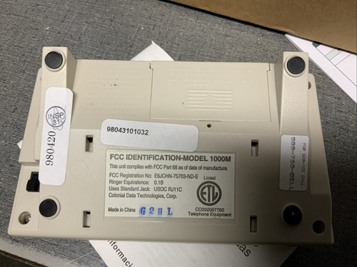 Pacific Bell CDT Caller ID Call Waiting CD1000 - Zdjęcie 2 z 2