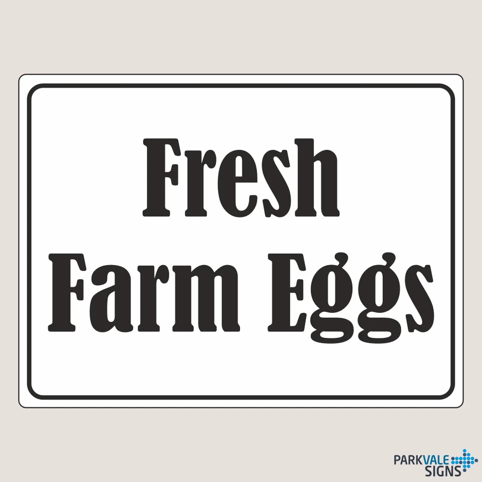 LASTING IMPRESSIONS (SIGNS) LIMITED Fresh Farm Eggs Farm Signs (14145)