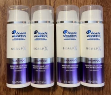 LOT OF 4- Head & Shoulders Scalp X Shampoo. Reduces Hair Loss Due To Breakage