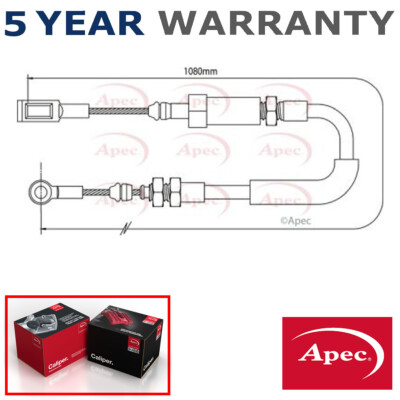 Apec Front Hand Brake Cable Fits Peugeot Boxer 1994-2007 2.0 2.2 HDi 2.8 4745V6