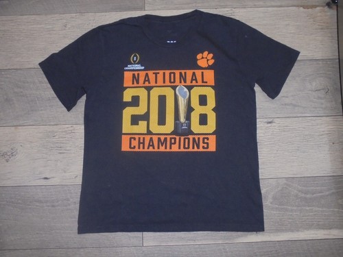 Clemson Tigers 2018 National Champions black t-shirt YM 