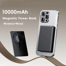 10000mAh Power Bank Magnetic Wireless 15W Fast Charger Portable USB-C Charging