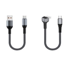 USB to Type C Quick Charging Cord with 90 Degree 480Mbps Cable for Easy Use