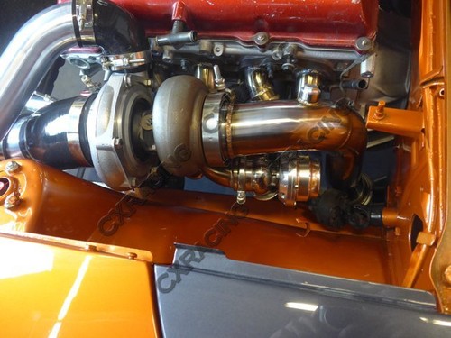 Colector turbo de montaje superior CXRacing para S13 S14 SR20DET SR20 240Z 260Z 280Z Swap - Imagen 10 de 11