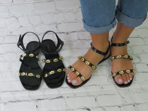 Jelly Sandale "DAYTONA" Damen flach Riemchen Slingback Muschel von Ann More - Bild 3 von 8