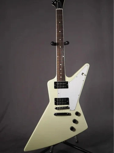 Customizable '70s Explorer White Rosewood Fretboard Mahogany Body&Neck  CO