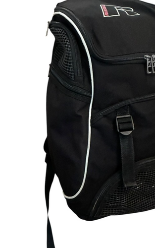 Russell Athletic sleek sport equipment backpack black with Mesh Pockets 18x13x9 - Picture 6 of 10