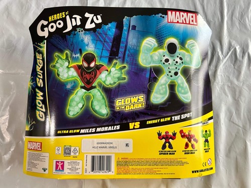Heroes of Goo Jit Zu Marvel GLOW SURGE Miles Morales Versus Energy Glow The Spot - Imagen 2 de 2