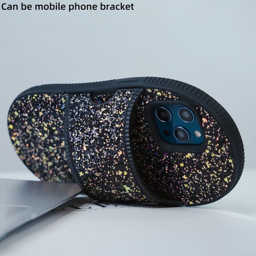 10 Stck./Set Flash Glitzer Bling Hausschuhe stoßfeste Hülle für iPhone 11 12 13 14 15 - Bild 4 von 18
