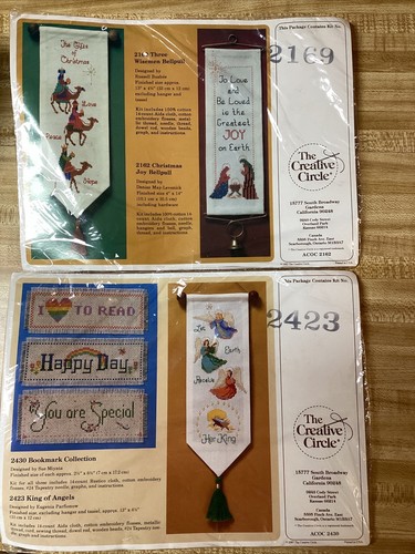 Lot Of 2 Christmas The Creative Circle Cross Stitch - 3 Wisemen & King Of Angels - Picture 1 of 6