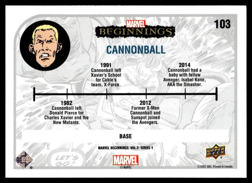 2022 Upper Deck Marvel Beginnings Volume 2 Series 1 | SINGLES - Picture 175 of 373
