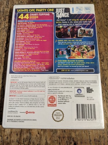Just Dance 4 Special Edition (Wii) New And Sealed - Picture 2 of 2
