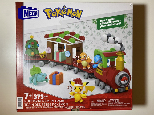 MEGA Pokémon Building Toys Set Holiday Train 373 Pieces 4 Characters for Kids 7+ - Picture 1 of 19