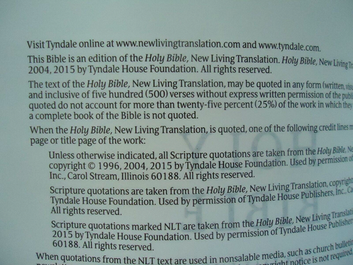 NLT Slimline Reference Bible NEW - Picture 4 of 5