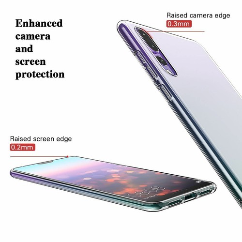 CLEAR Case For Huawei P20 P30 Pro Lite Mate Smart Cover Shockproof Silicone Gel - Picture 12 of 12