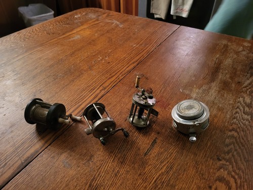 4 carretes de pesca con mosca vintage - Imagen 2 de 6