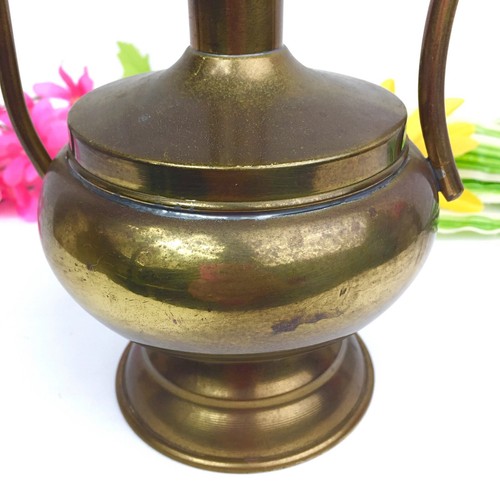 Vintage Brass Turkish Dallah Coffee Pot Mediterranean Decor - Picture 2 of 6