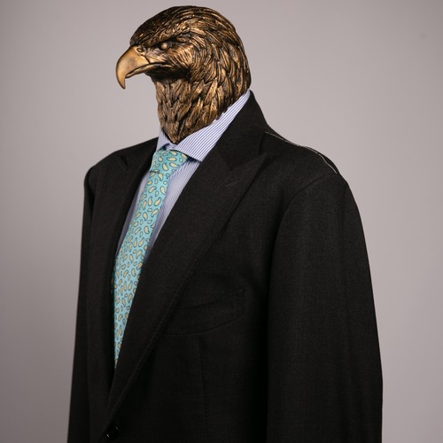 NWT $3750 PATRICK HELLMANN by ATTOLINI Wool Peak Lapel Suit Dark Gray 47US/57IT - Picture 6 of 24