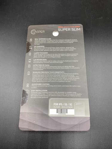 Casper Premium Tempered Glass For iPhones 5/5S/5C, iPhones X/XS/11 PRO (backs) - Picture 3 of 10
