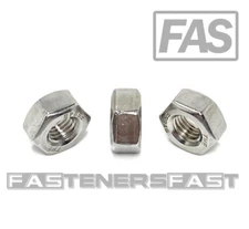 (25) 1/4-28 Finished Hex Nuts 316 Stainless Steel FINE THREAD UNF Marine Grade