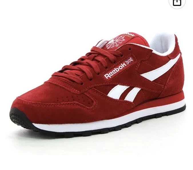 audición Cadera Asesorar Men's Reebok Classic Leather Suede Sneaker M46010 Size 8 | eBay