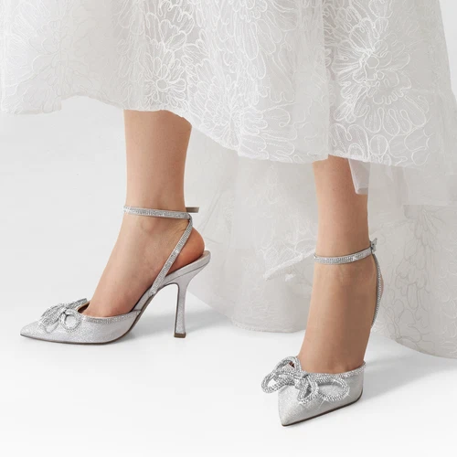 Traumpaar Damen Hochzeitspumps Stilettos hoher Absatz spitze Zehenpartie Pumps Schuhe - Bild 22 von 25