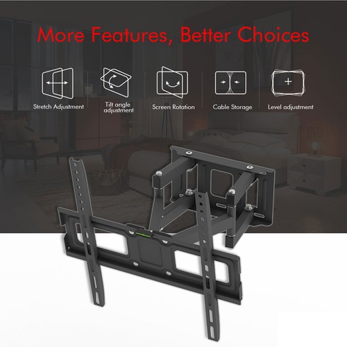 Soporte de pared inclinable giratorio para TV de movimiento completo para LG 32 42 43 47 50 55 pulgadas - Imagen 4 de 8