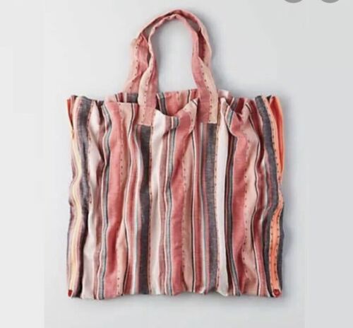 New Urban Outfitters AEO Convertible Beach Towel Tote Day Bag Pink Salmon - Picture 3 of 4
