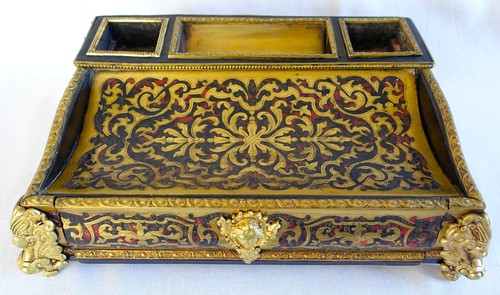 Grand encrier - marqueterie Boulle - époque Napoléon III - Picture 2 of 9